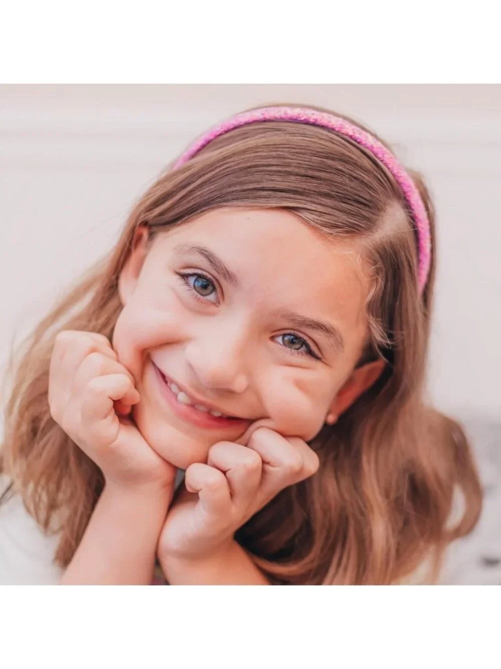 6 Colorful Glitter Headbands for Girls - Toddler Hair Accessories & Gifts